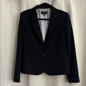 J. Crew Women's Black Two-Button Tailored Blazer
